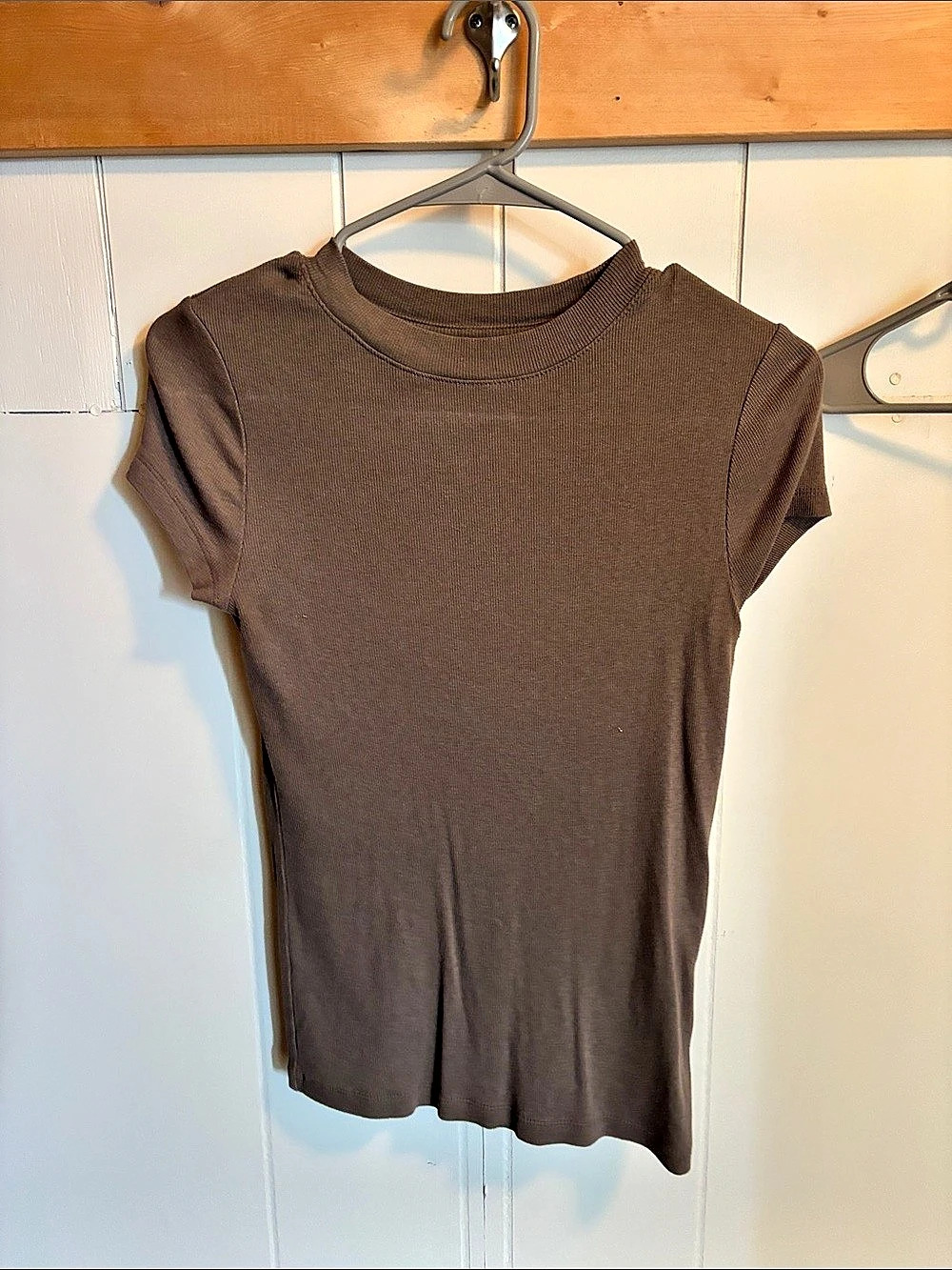 a new day Women'Small Short Sleeve Modern Ribbed T-Shirt Modern Ribbed T-Shirt